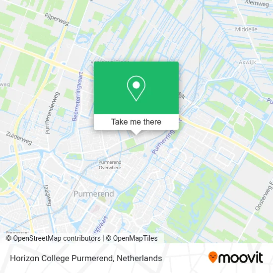 Horizon College Purmerend map
