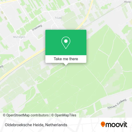 Oldebroeksche Heide map