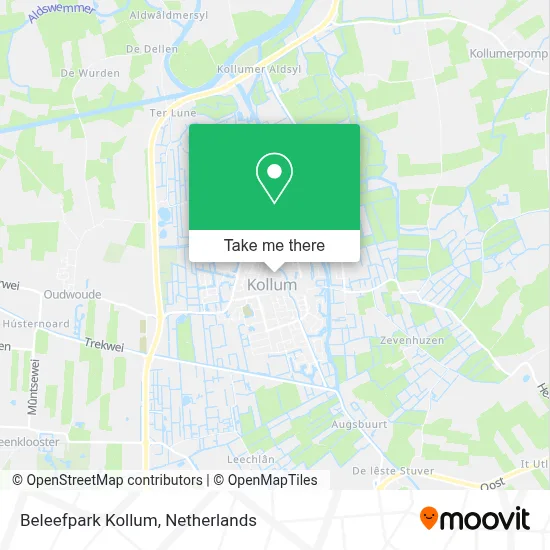 Beleefpark Kollum map