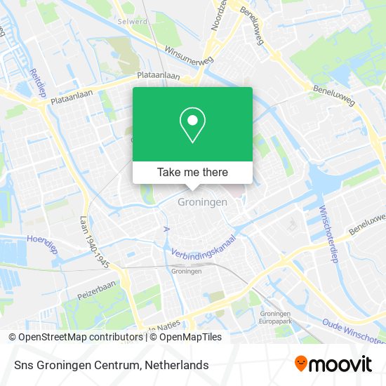 Sns Groningen Centrum map