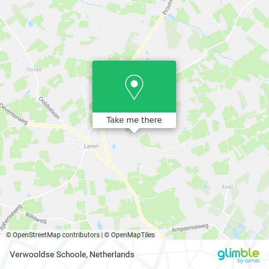 Verwooldse Schoole map