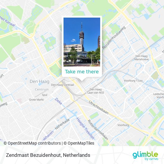 Zendmast Bezuidenhout map