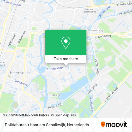 Politiebureau Haarlem Schalkwijk map