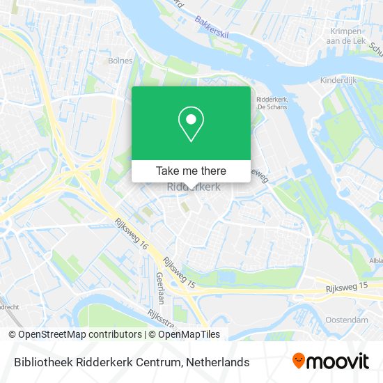 Bibliotheek Ridderkerk Centrum map