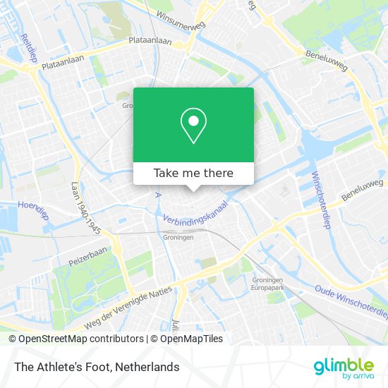 The Athlete's Foot map