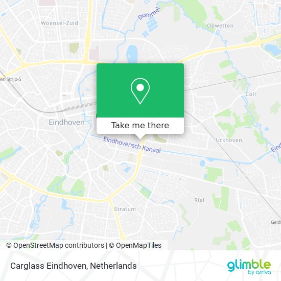 Carglass Eindhoven map