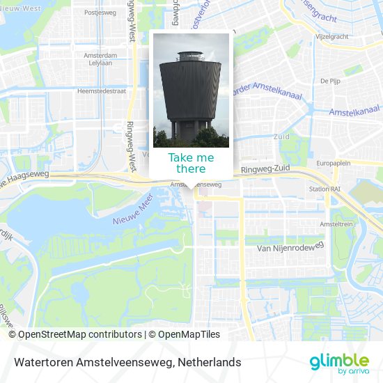 Watertoren Amstelveenseweg map