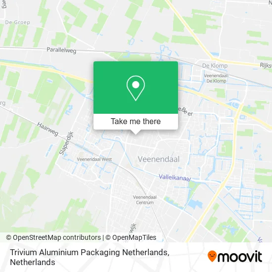 Trivium Aluminium Packaging Netherlands map