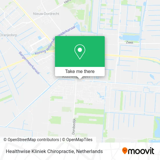 Healthwise Kliniek Chiropractie Karte