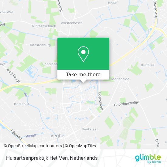 Huisartsenpraktijk Het Ven map