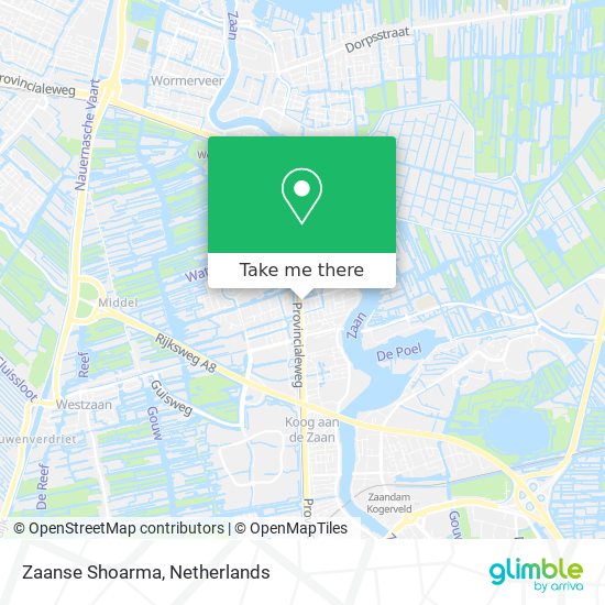 Zaanse Shoarma map