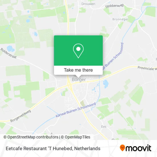 Eetcafe Restaurant 'T Hunebed map