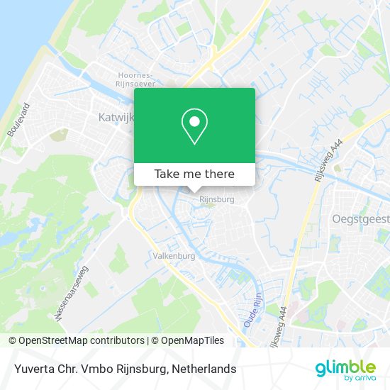 Yuverta Chr. Vmbo Rijnsburg map