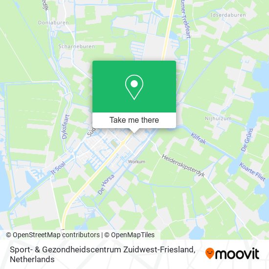 Sport- & Gezondheidscentrum Zuidwest-Friesland map