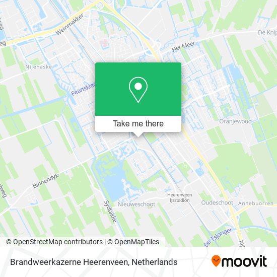 Brandweerkazerne Heerenveen map