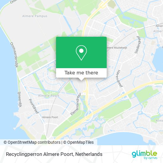 Recyclingperron Almere Poort Karte