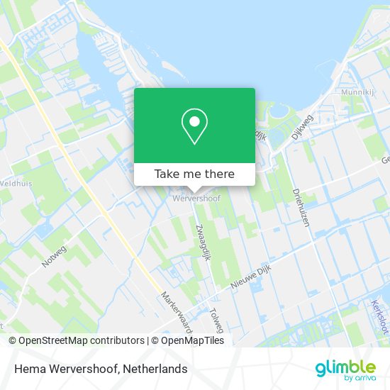 Hema Wervershoof map