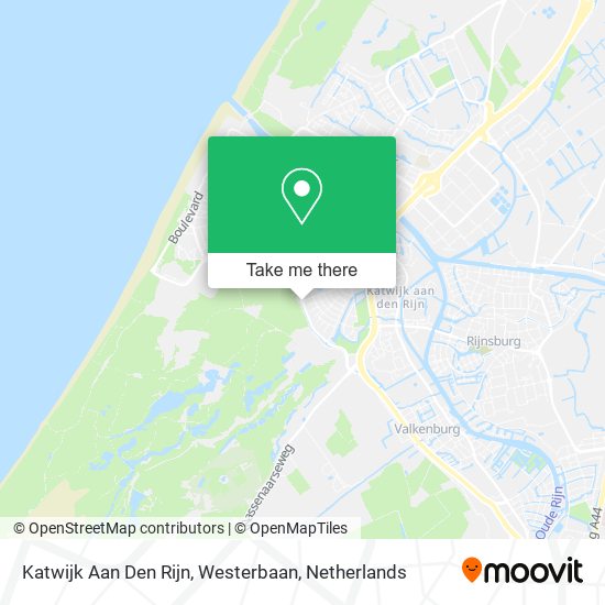 Katwijk Aan Den Rijn, Westerbaan Karte