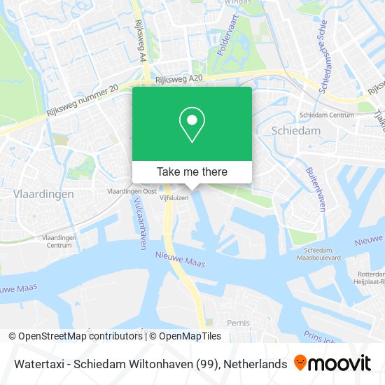 Watertaxi - Schiedam Wiltonhaven (99) Karte