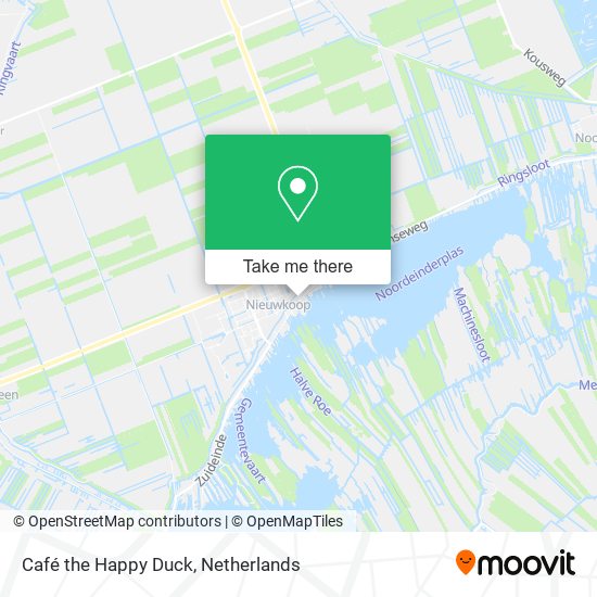 Café the Happy Duck map