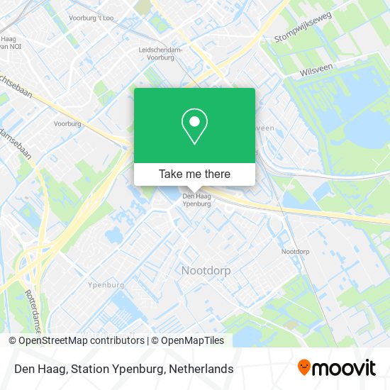 Den Haag, Station Ypenburg Karte