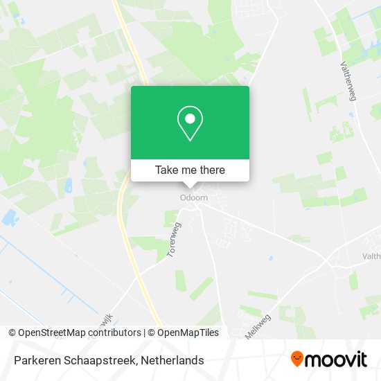 Parkeren Schaapstreek map