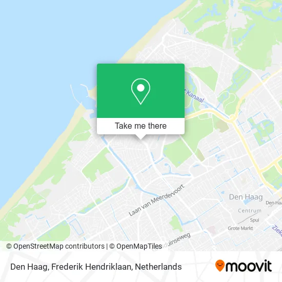 Den Haag, Frederik Hendriklaan map