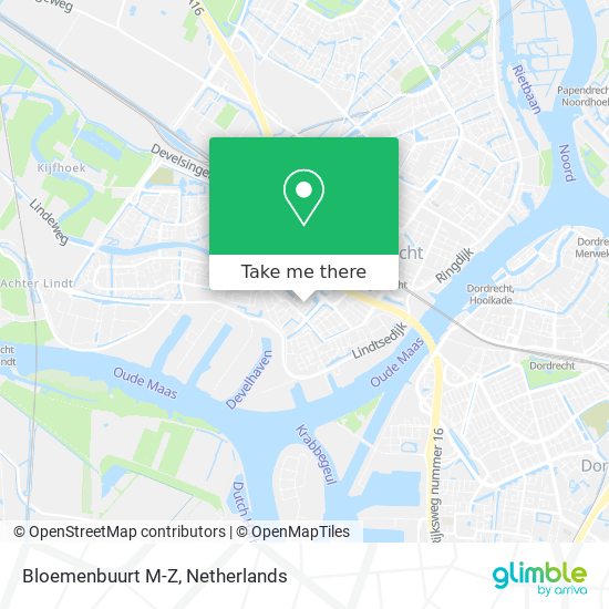 Bloemenbuurt M-Z Karte