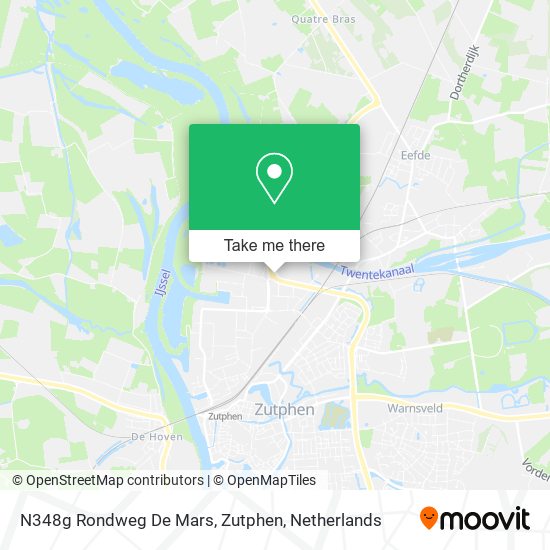 N348g Rondweg De Mars, Zutphen map