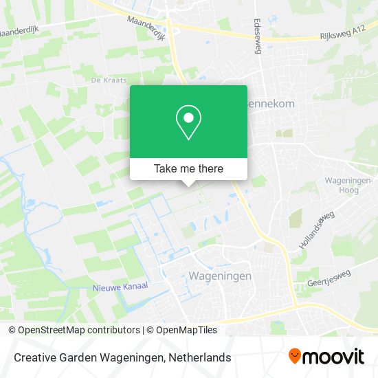 Creative Garden Wageningen map