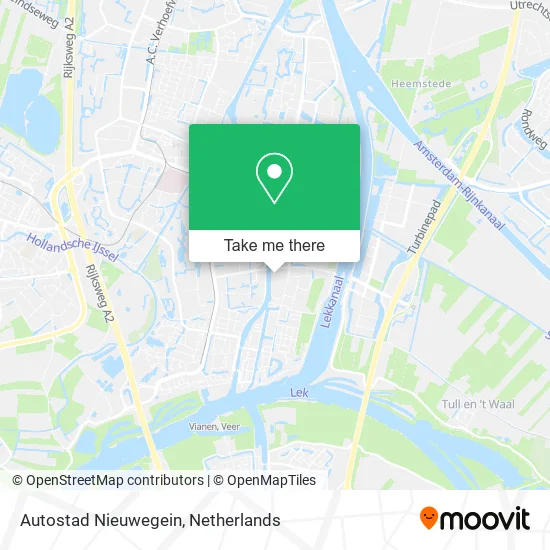 Autostad Nieuwegein map