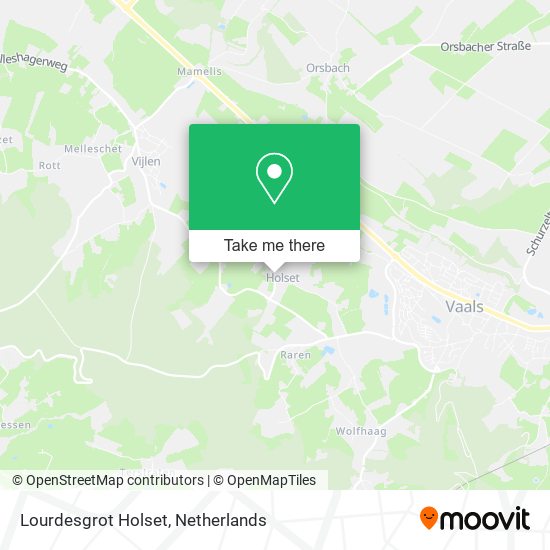 Lourdesgrot Holset map