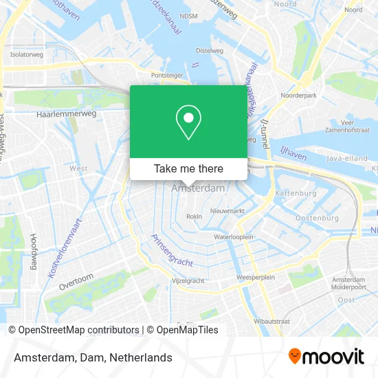 Amsterdam, Dam map