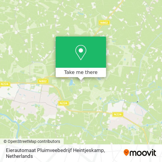 Eierautomaat Pluimveebedrijf Heintjeskamp map