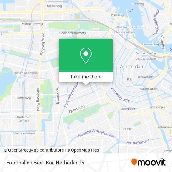 Foodhallen Beer Bar map