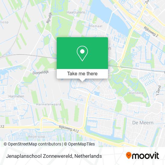 Jenaplanschool Zonnewereld map