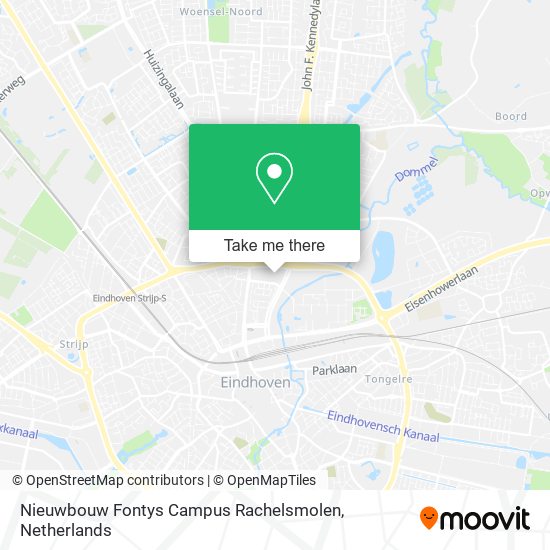 Nieuwbouw Fontys Campus Rachelsmolen map