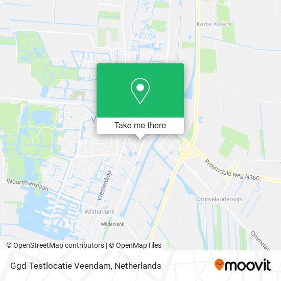 Ggd-Testlocatie Veendam map