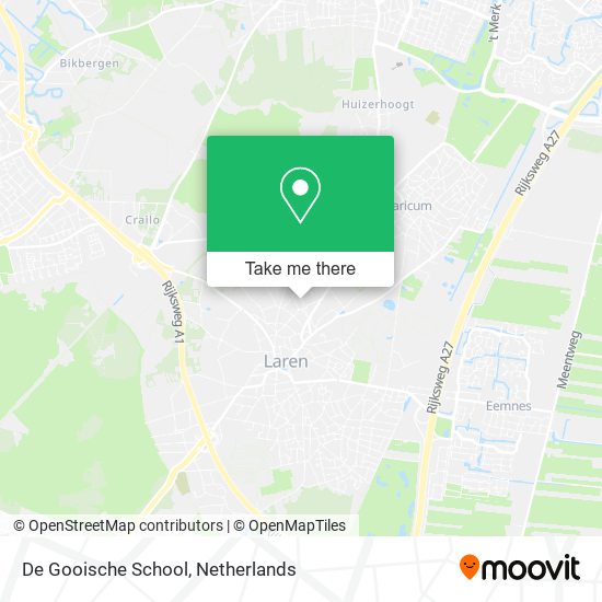 De Gooische School map