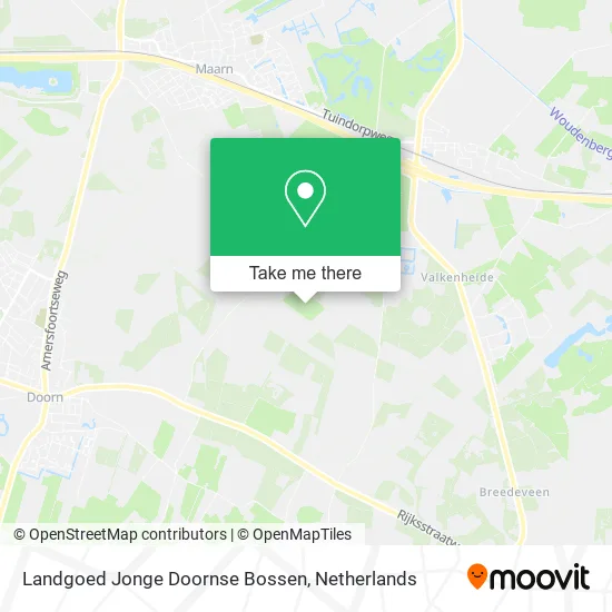 Landgoed Jonge Doornse Bossen map