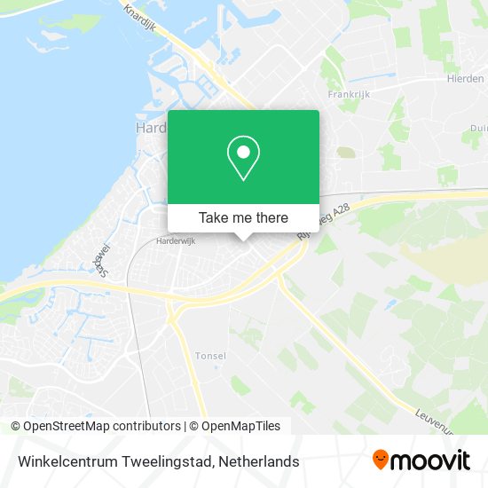 Winkelcentrum Tweelingstad map