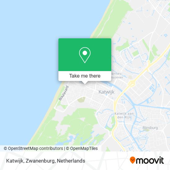 Katwijk, Zwanenburg Karte