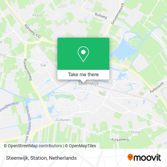 Steenwijk, Station map