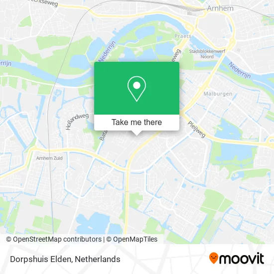Dorpshuis Elden map