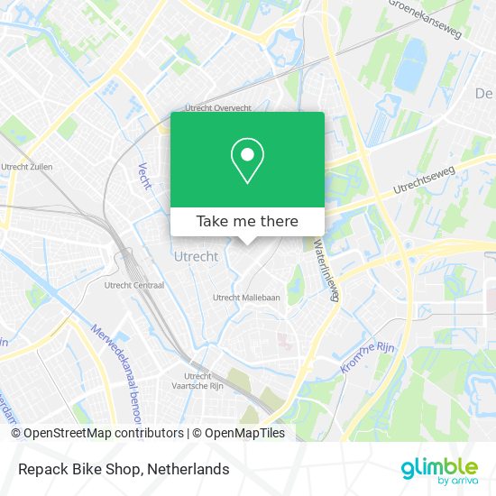 Repack Bike Shop map