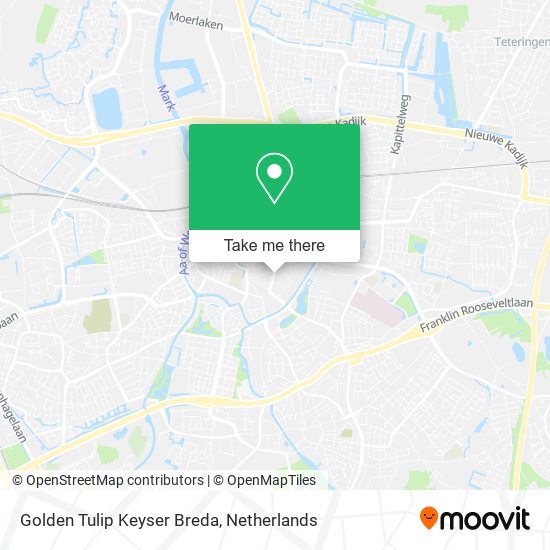 Golden Tulip Keyser Breda map