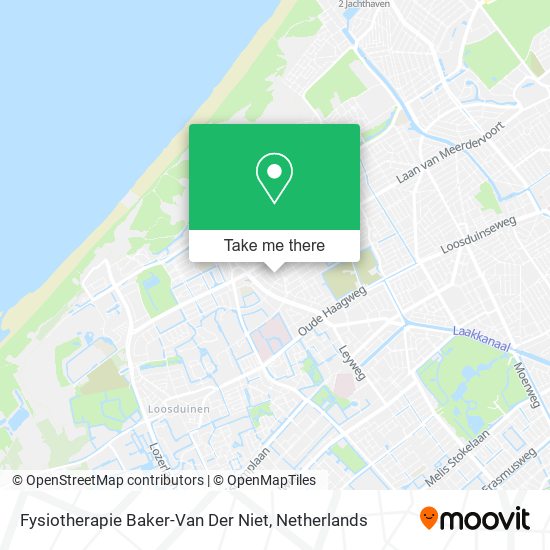 Fysiotherapie Baker-Van Der Niet map