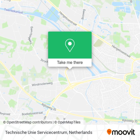 Technische Unie Servicecentrum map