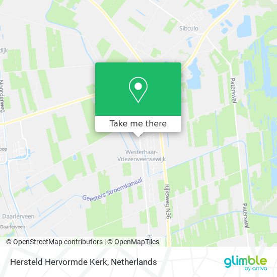 Hersteld Hervormde Kerk Karte