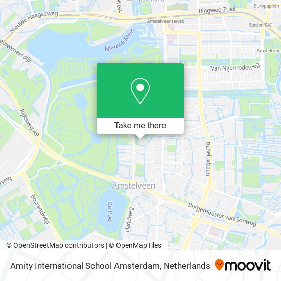 Amity International School Amsterdam map